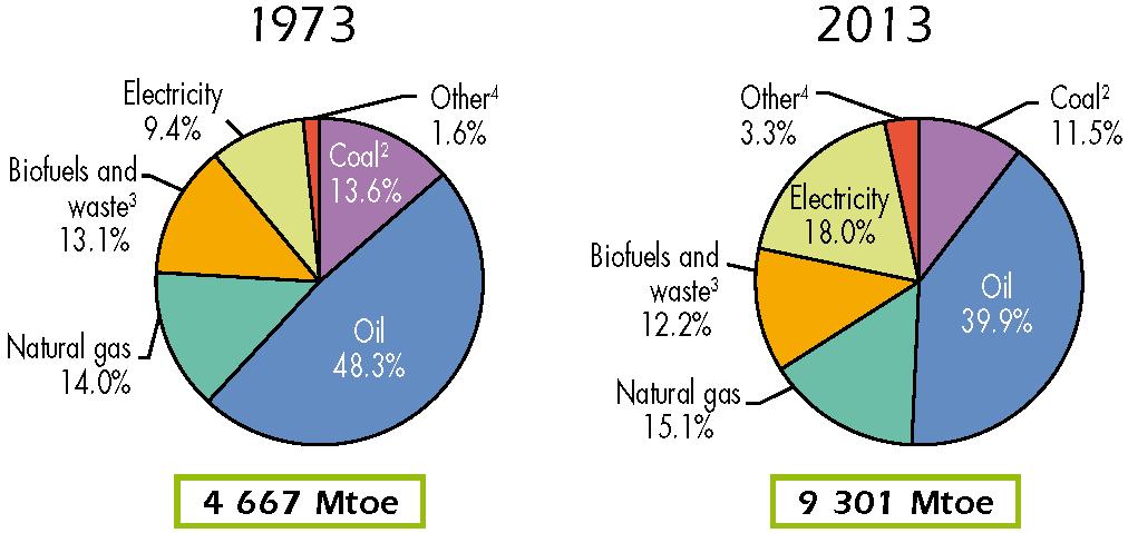 2013: 1674,2 Mtoe 3 Fuente: International Energy Agency, Key World Energy Statistics 2015.