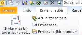 Configurar una cuenta de correo en Outlook Abrimos el Outlook y pulsamos en la pestaña Archivo de la barra de herramientas: Encima del botón Configuración de la