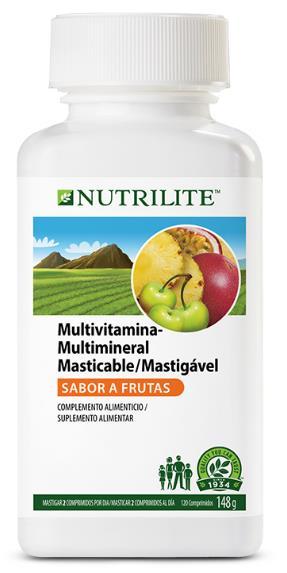 MULTIVITAMINAS / MULTIMINERAL Multivitaminas Masticable de NUTRILITE está formulado tanto para niños como para adultos y proporciona vitaminas y minerales importantes, y beta-caroteno presentado como