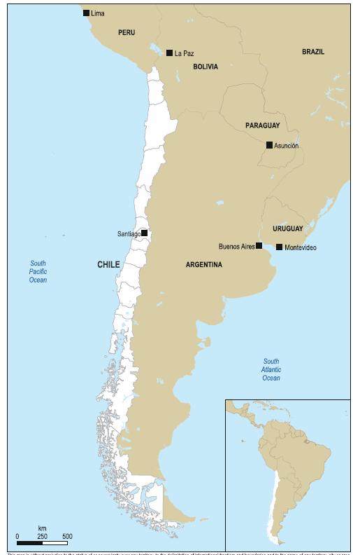 Chile Población aproximada 18 Millones (2016) 16 regiones administrativas 4.300 km largo x 177 km ancho Crecimiento promedio PIB 4.