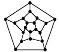 Grafo Hamiltoniano del dodecaedro: Grafo no hamiltoniano de Herschel: Grafo desconectado o inconexo: si en un grafo G = {V,A}, V está formado por dos o más subconjuntos disjuntos de nodos (no hay