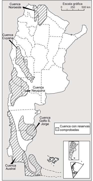4/28 CUENCAS ARGENTINAS RESERVA DE PETROLEO Y GAS CUENCA NOROESTE 1% 10% CUENCA CUYANA