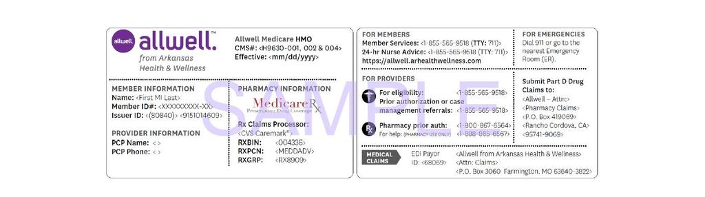 Evidencia de Cobertura para 2019 de Allwell Medicare (HMO) 8 Capítulo 1. Comenzar como afiliado Sección 2.