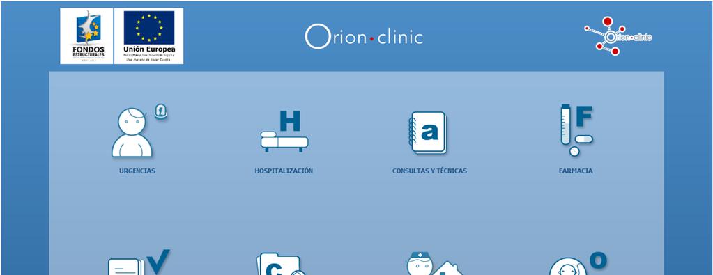 Características principales de Orion Clinic Orion Clinic tiene una funcionalidad muy extensa, que cubre los ámbitos