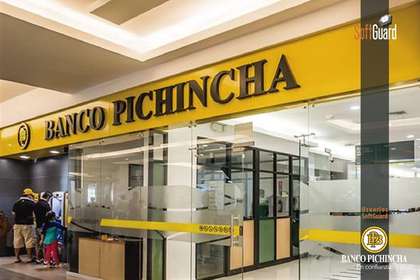 BANCO PICHINCHA ECUADOR El Banco Pichincha es el mayor banco privado, por capitalización y número de depositantes, en el Ecuador, tiene más de un millón y medio de clientes, más de 1500 millones de