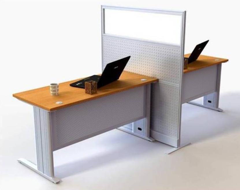 privacidad y con cristal, escritorios de 55 Vista en planta 1.40m 1.