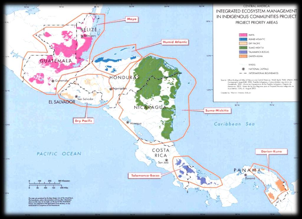 Importancia de los territorios indígenas en Mesoamérica País Total de Población Indígena Porcentaje de población indígena Belice 38.
