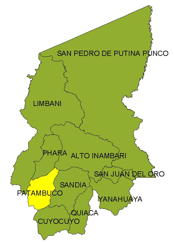Departamento: Puno Provincia: Sandia Distrito: Patambuco Estado Civil Total Soltero 1115 1118 2233 Casado 217 171 388 Viudo 2 2 Total 1332 1291 2623 Grupo