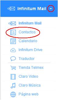 Guía de Usuario Contactos Su lista de contactos es un libro de direcciones en línea.