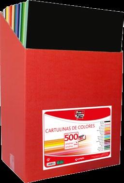 Papel para Manualidades Expositor Cartulinas SC Color Referencia ormato Gramaje Embalaje Ud. Vta. 00 00 48 99 50 x 65 cm 180 g 1 1 Contenido ud. vta.