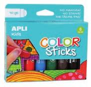 Los Color Sticks de APLI no manchan, no necesitan barniz