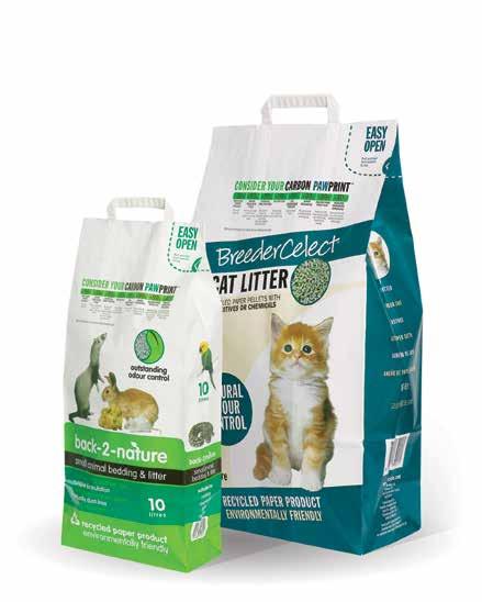 Higiene ecológica Lechos de papel reciclado para bandejas de gato y jaulas La marca australiana Fibrecycle presenta la solución más ecológica y vanguardista para la higiene de tu mascota Fabricado en