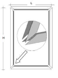 Aberturas Página: 2 de 5 Instalación recomendada 1-Dimensiones de la Ventana Las aberturas de ventilación, que se integran perfectamente con el accesorio existente, se pueden construir para la