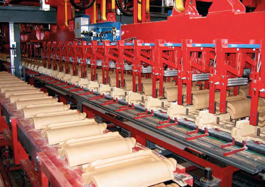 PRODUCION DE TEJAS EN CASETE TIPO H La producción de tejas en casete tipo H quizás sea el mejor sistema moderno para la producción de tejas.