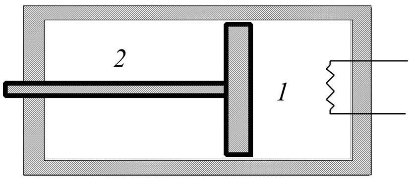 FÍSICA II Problemas Resueltos: Termodinámica 1.17 PROBLEMA RESUELTO 1.8 Un instrumento de control está compuesto por un cilindro con un émbolo móvil que lo separa en dos cámaras.