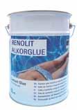 accesorios liner Adhesivos y Disolventes 53891 64312 La cola termo-adhesiva RENOLIT ALKORGLUE es una cola de secado muy rápido está especialmente indicada para el anclaje de la membrana en piscinas