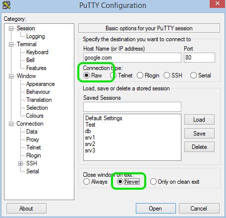 Conectarse a un servidor Para conectarse a un servidor utilizando telnet debe pasar como parametro la dirección y el puerto de conexión como se muestra a continuación telnet <dirección ip o dominio>