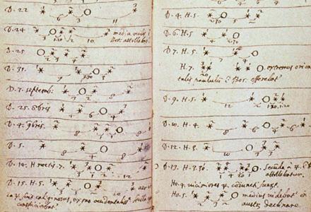 Galileo Galilei Principales descubrimientos astronómicos: Cráteres de la Luna Fases de Venus; cambio de tamaño al