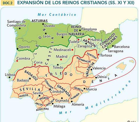 3.- RESISTENCIA Y EXPANSIÓN CRISTIANA. RETROCESO DE AL ANDALUS (Ss VIII-XIII) 3.2.-3.3. El retroceso musulmán: las taifas 3.4.