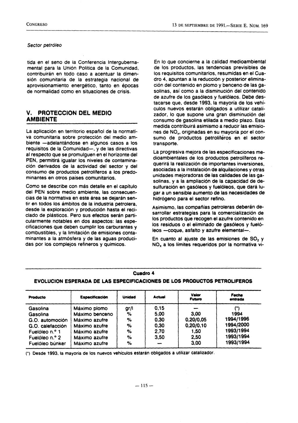 ~ ~ ~~ CONGRESO 13 DE SEPTIEMBRE DE 1991.-SERIE E. NÚM.