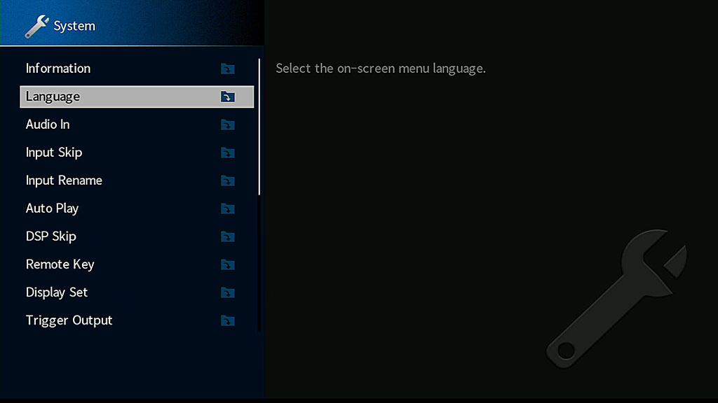 8 Selección del idioma del menú en pantalla Selección del idioma del menú en pantalla Seleccione el idioma que desee para los menús en pantalla.