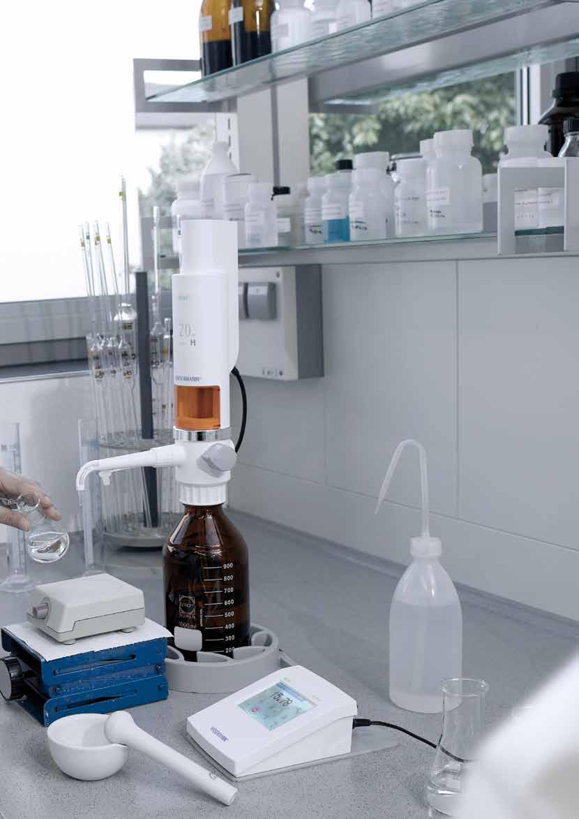 La calidad en el punto central Los aparatos de laboratorio Hirschmann se fabrican siguiendo estrictos criterios de calidad.