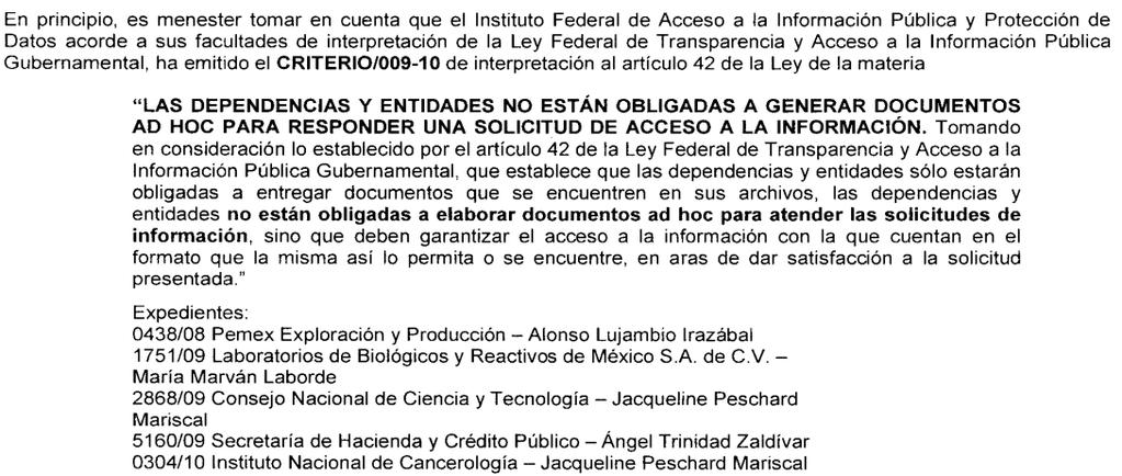 C. P R E S E N T E Respetable ASUNTO: Respuesta a solicitud No. 1236000009712 232.403.00/ 084 /12 México, D.F.