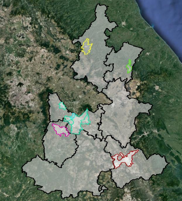 Después de analizar los 5 municipios de cada región, se procedió a analizar los 10 municipios más poblados