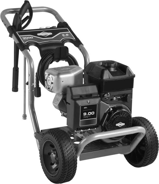 Pressure Washer Operator s Manual This pressure washer is rated in