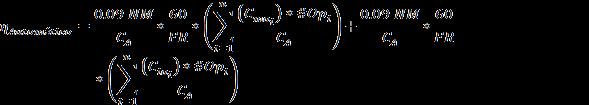 36 Sustituyendo la ecuación (34) en la ecuación anterior y reescribiéndola en términos del costo de sus operaciones principales queda: (37) (38) Usando esta ecuación se puede escribir la eficiencia