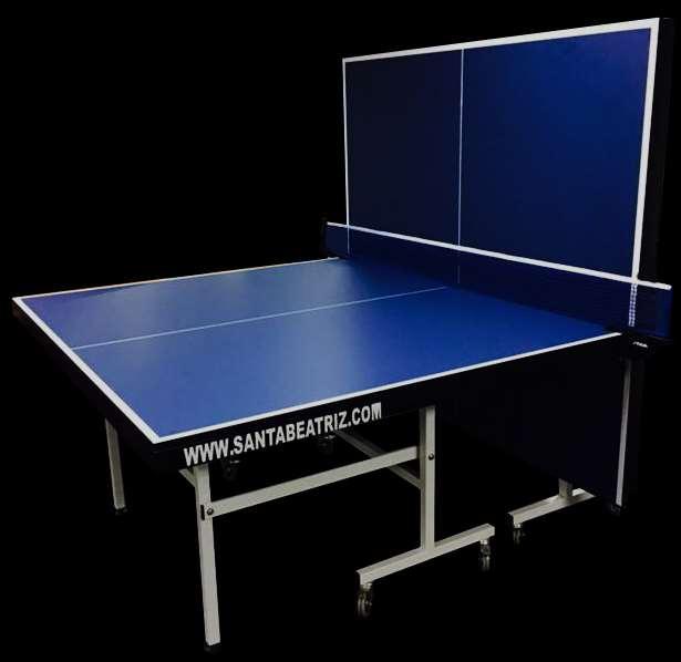 Master Mesa de Ping Pong Santa Beatriz Garruchas de 3 pulgadas. Tableros importados de 15mm y 18mm de superficie mas lisa y suave.