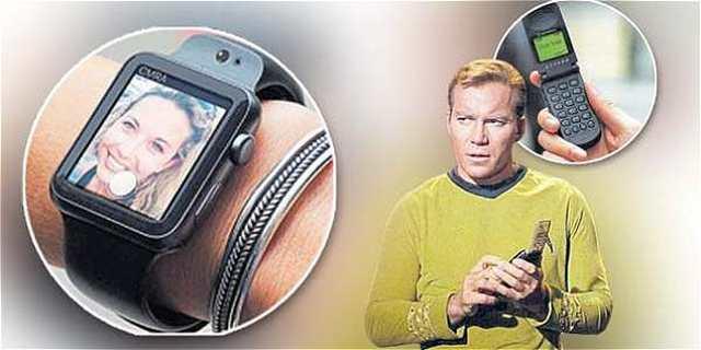 Hoy no parece gran cosa, pero cuando el capitán Kirk de Viaje a las Estrellas sacó de su bolsillo un aparato que le permitía hablar con alguien en cualquier lugar, se adelantó décadas al futuro.