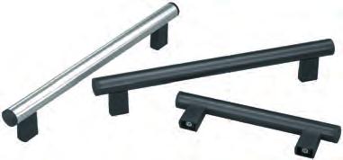 K0224 Empuñaduras de tubo + 70mm Soporte de tubo y tapa de tubo de poliamida reforzada con perlas de vidrio. Tubo de unión de aluminio, E W-6060.