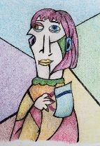 A partir de l anàlisi de diferents retrats realitzats per Picasso en la seva època cubista realitza un retrat.