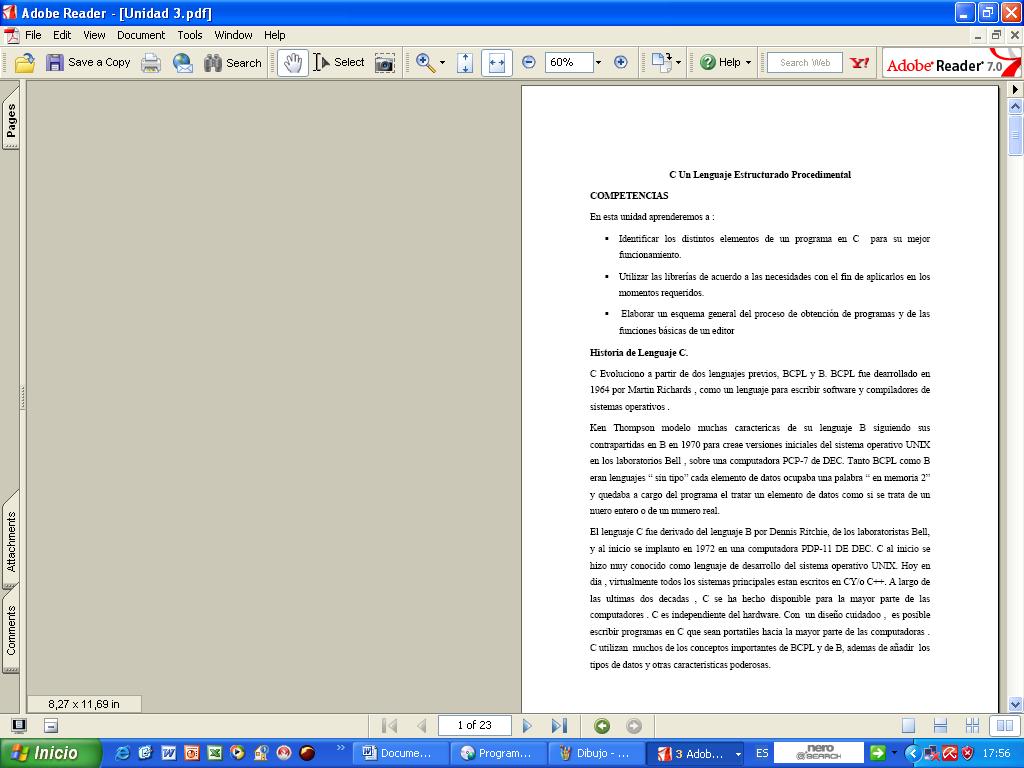 Ayuda de las Unidades Como se puede observar en la pantalla anterior los documentos de ayuda están desarrollados en formato pdf.