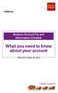 California. Business Account Fee and Information Schedule. What you need to know about your account