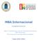 MBA Internacional. [Modalidad Presencial] Master en Administración y Dirección Internacional de Empresas (MBA Internacional)