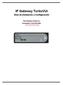 IP Gateway TurboVUi. Guía de Instalación y Configuración