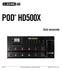 POD HD500x Guía avanzada
