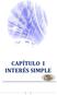 CAPÍTULO I INTERÉS SIMPLE