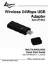 Wireless 54Mbps USB Adapter A02-UP-W54