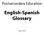 Postsecondary Education. English-Spanish Glossary