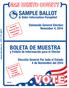 SAMPLE BALLOT BOLETA DE MUESTRA (SAN BENITO COUNTY ) & Voter Information Pamphlet. Presidential Statewide General Election