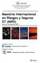 Maestría Internacional en Riesgos y Seguros 07 (MIRS)