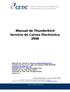 Manual de Thunderbird Servicio de Correo Electrónico 2008