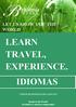 LEARN TRAVEL, EXPERIENCE.