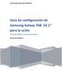 Guía de configuración de Samsung Galaxy TAB 10.1 para la uc3m