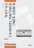 Centralita telefonica. Terraneo PABX 335818. Part. T8067A. Manual del usuario 07/02 - PC