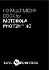 HD MULTIMEDIA DOCK for MOTOROLA PHOTON 4G