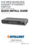 PoE WEB-MANAGED GIGABIT ETHERNET SWITCH QUICK INSTALL GUIDE
